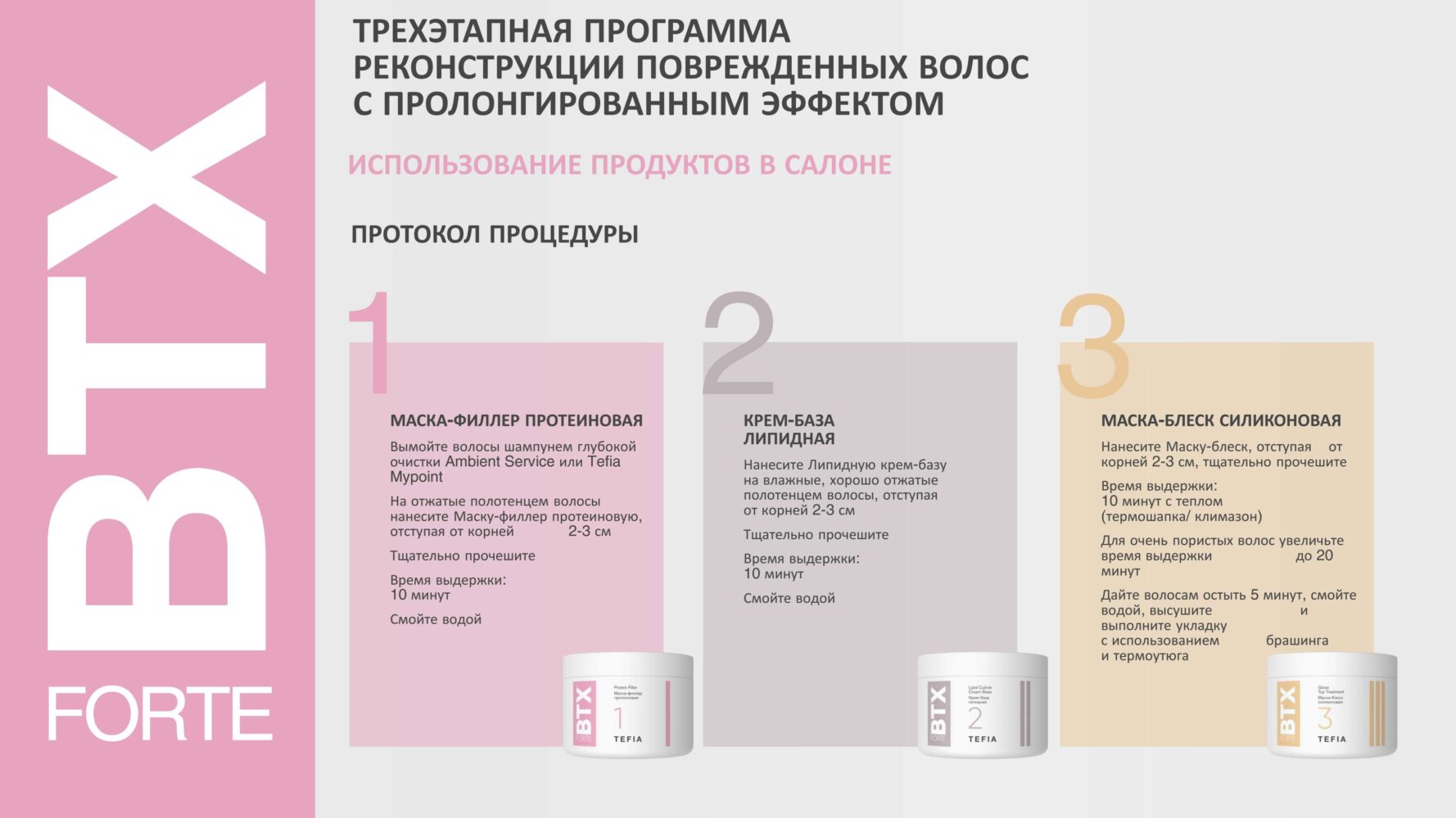 Лечение волос Tefia